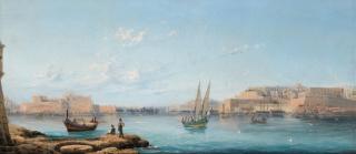 Luigi Maria Galea - Shipping in Valletta Harbour, Malta