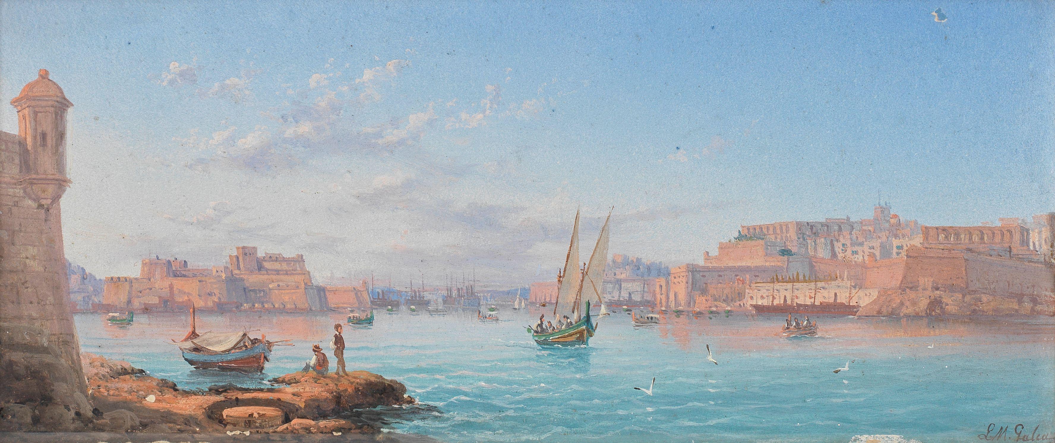 Luigi Maria Galea - Shipping in Valletta Harbour, Malta