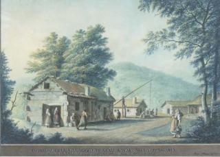 Luigi Mayer - Entrance Of The Village Of Ciali Kavak, Bulgaria