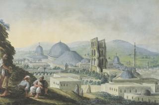 Luigi Mayer - Jerusalem with the church and bell tower of the sepulchre