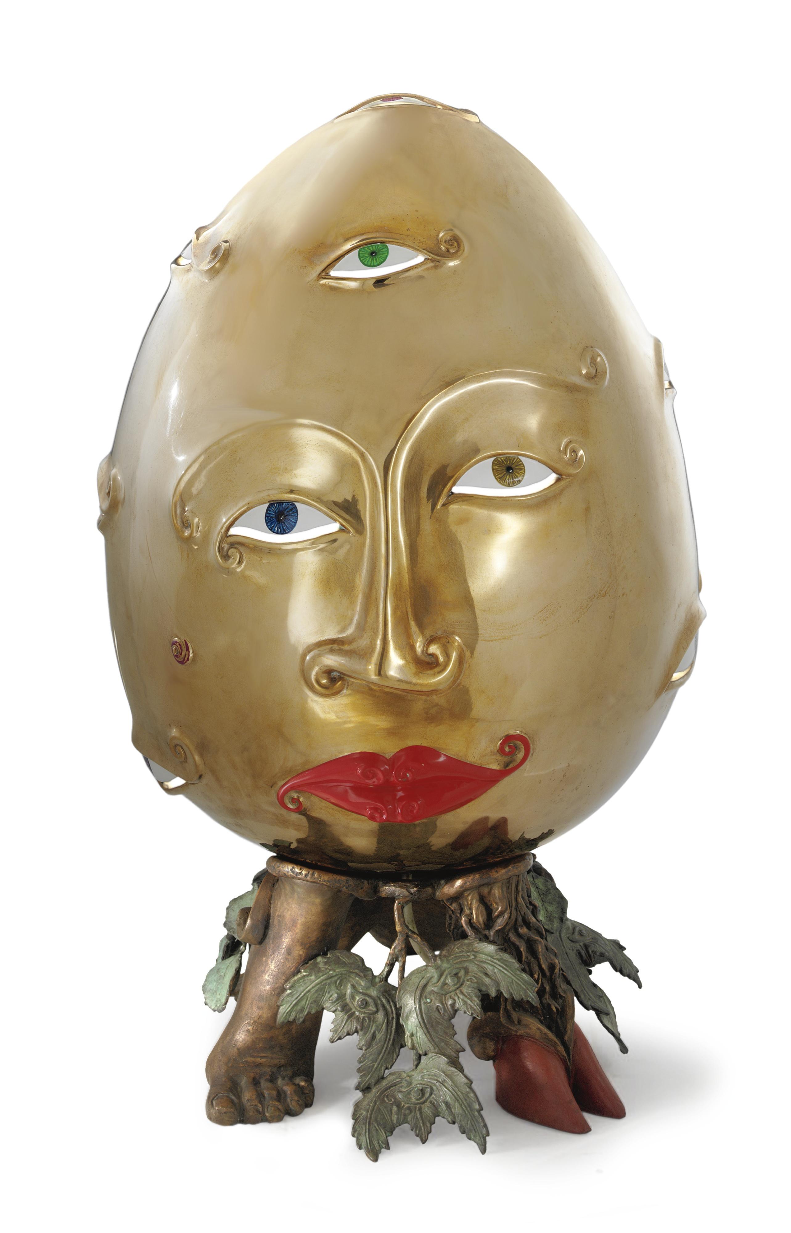 Luigi Ontani - Uovo Pineale Tripode