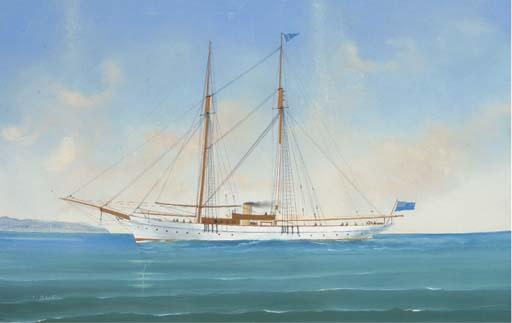 Luigi Roberto - A steam yacht of the Royal Northern Yacht Club; and Under reduced sail in a squall