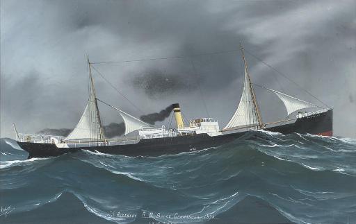 Luigi Roberto - S.S. Alderley braving a heavy swell