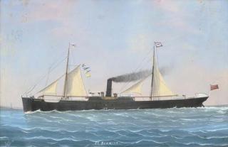 Luigi Roberto - The S.S. Benwick under sail and steam