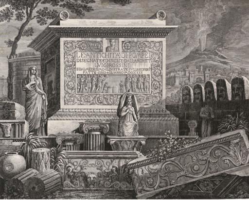 Luigi Rossini - Thirty-eight views, ground plans and plates of architectural decoration and detail, from Le Antichita di Pompei