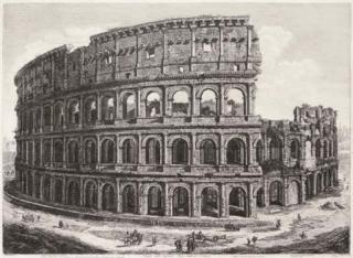 Luigi Rossini - Veduta dell\' Anfiteatro Flavio detto il Colosseo, from Antichita Romane