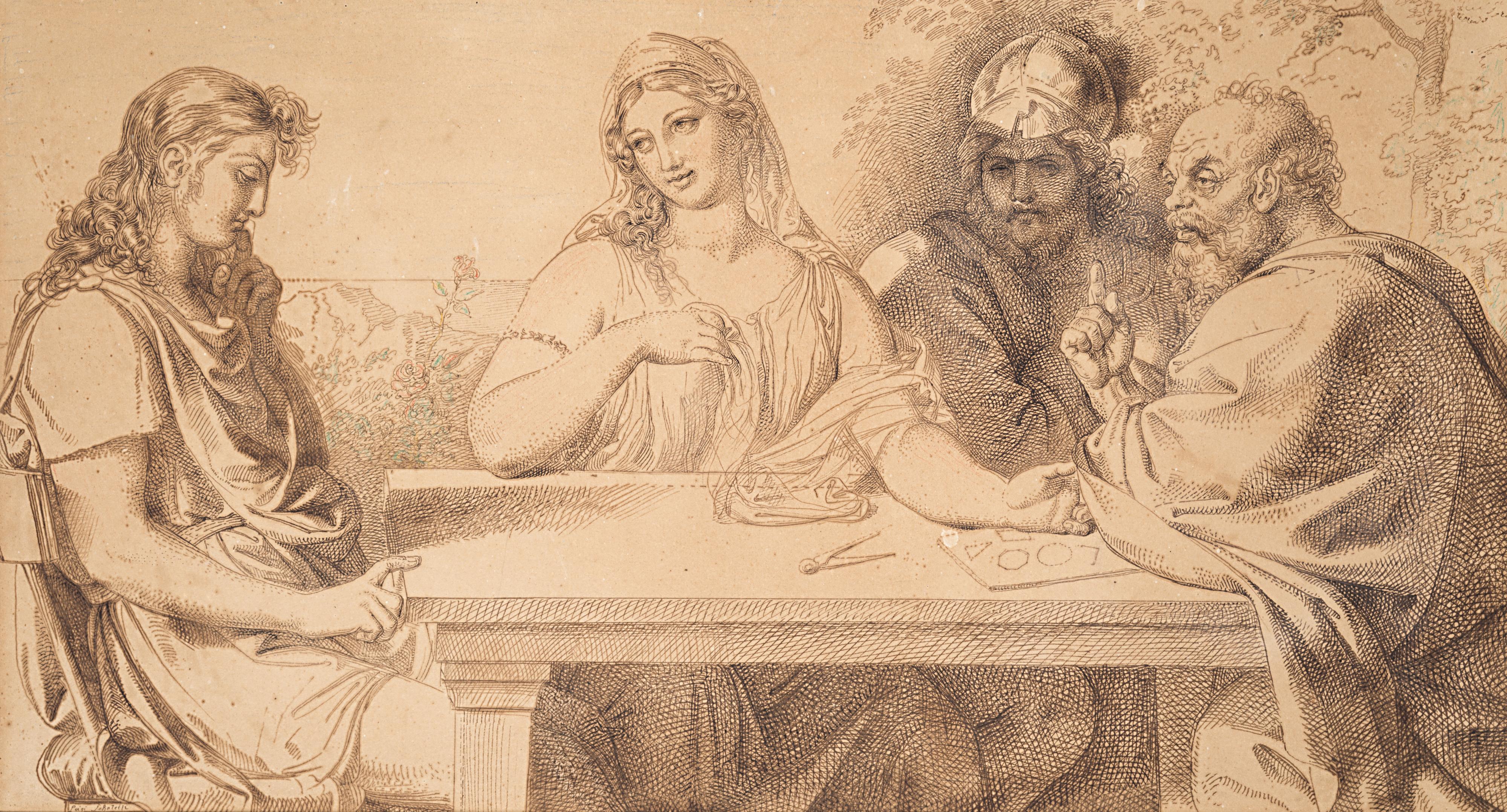 Luigi Sabatelli - La lezione di geometria