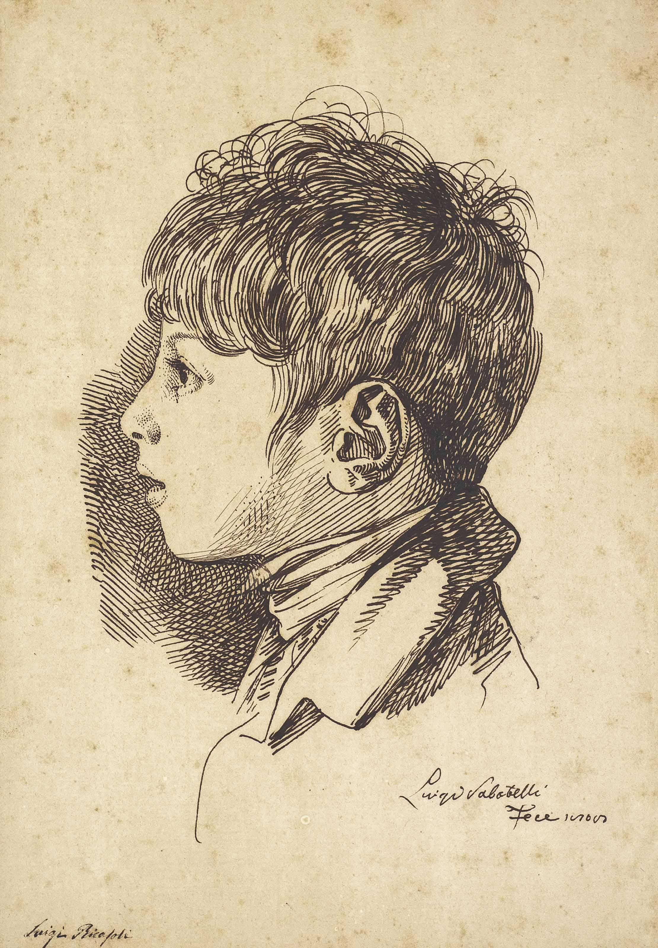 Luigi Sabatelli - Portrait de Luigi Ricasoli (né en 1801) à l\'âge de sept ans