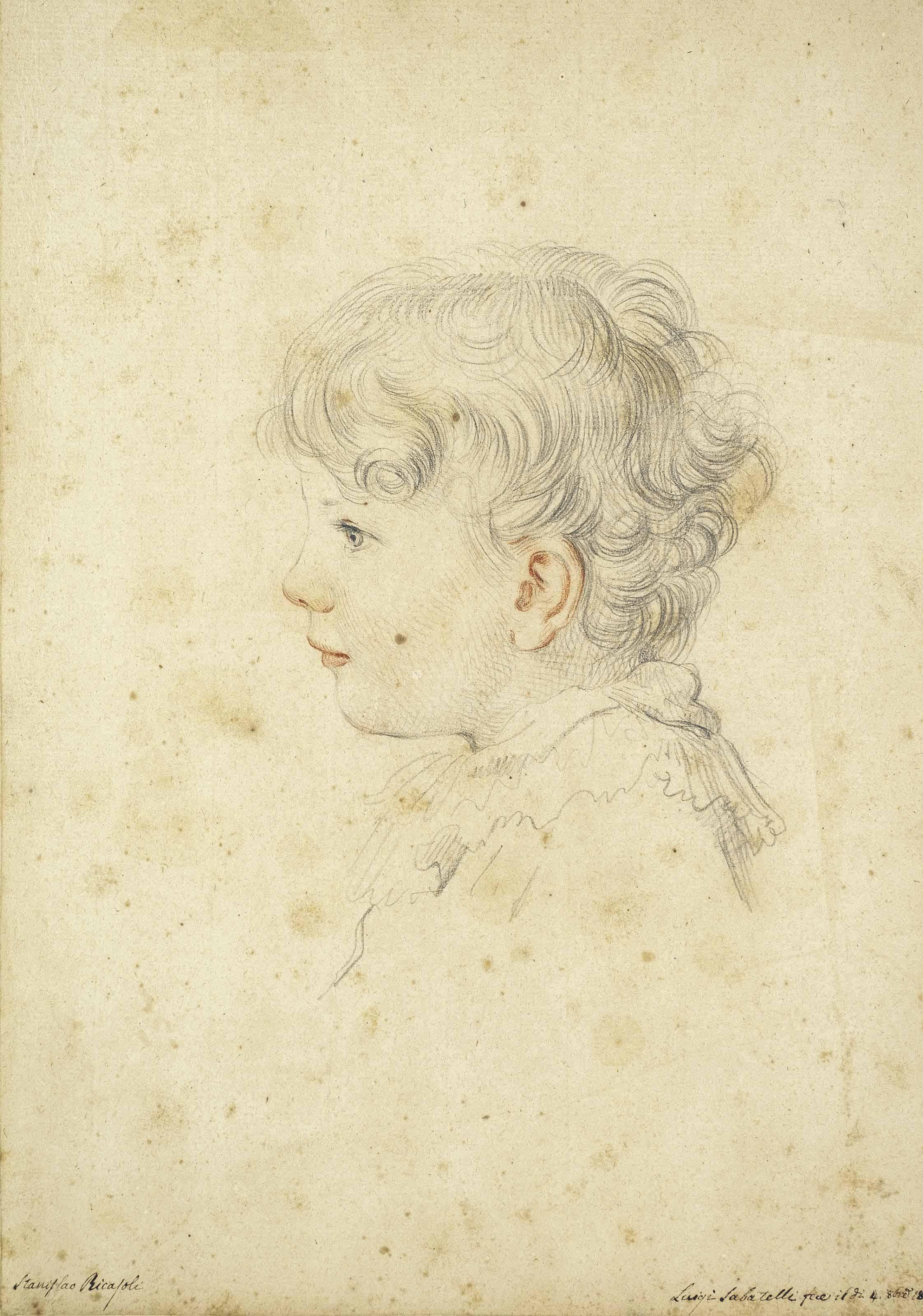 Luigi Sabatelli - Portrait de Stanislao Ricasoli (1813-1848) à l\'âge de quatre ans