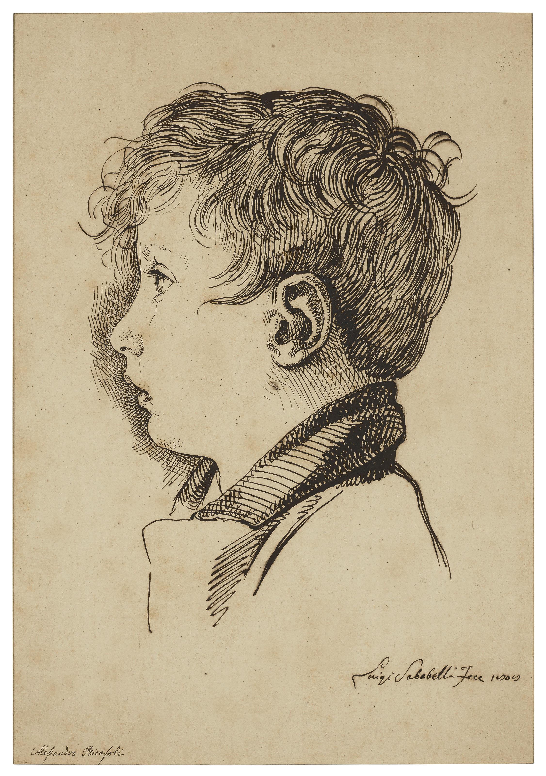 Luigi Sabatelli - Portrait of Alessandro Ricasoli, aged four