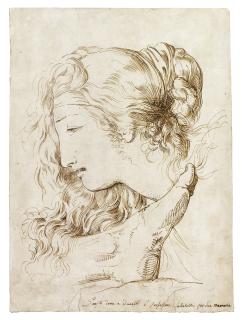 Luigi Sabatelli - The Head Of Andromache, Mourning Over The Foot Of Hector