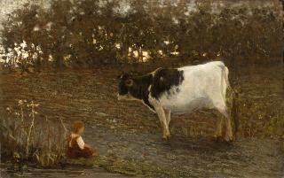 Luigi Steffani - Il bimbo e la mucca