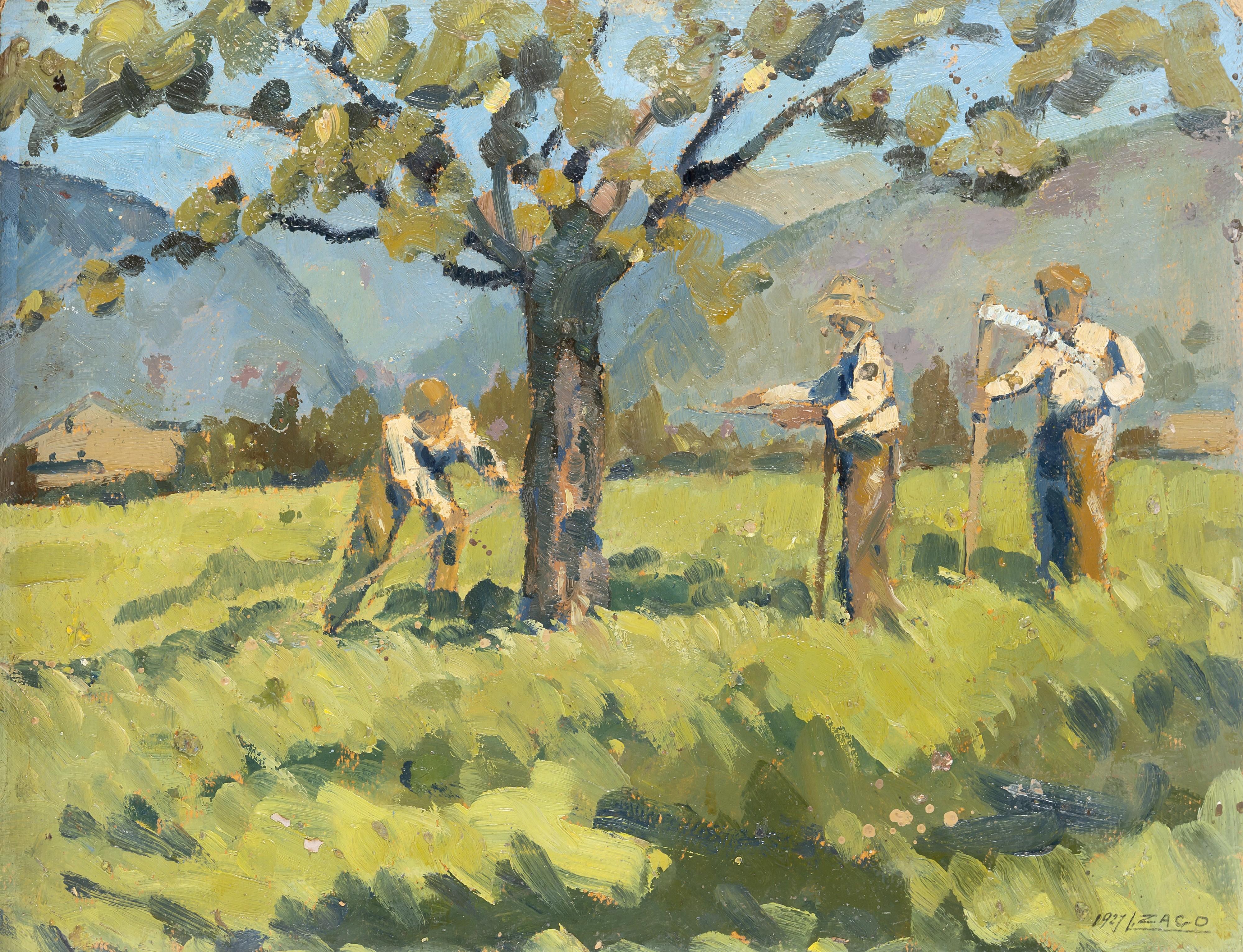 Luigi Zago - Falciatori in Val di Non