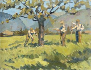 Luigi Zago - Falciatori in Val di Non