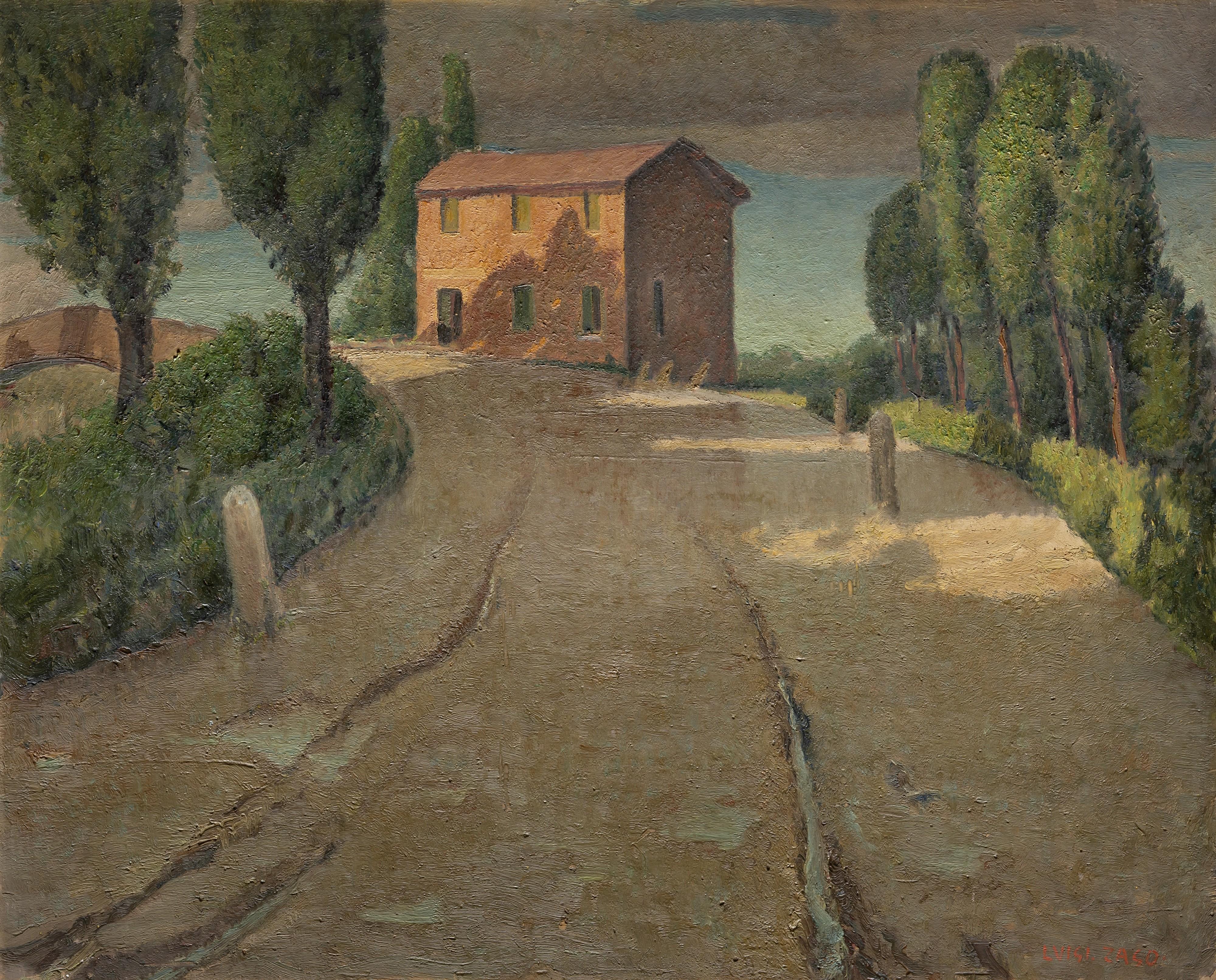 Luigi Zago - L\'osteria rosa dopo il temporale