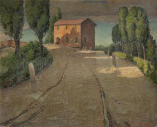 Luigi Zago - L\'osteria rosa dopo il temporale