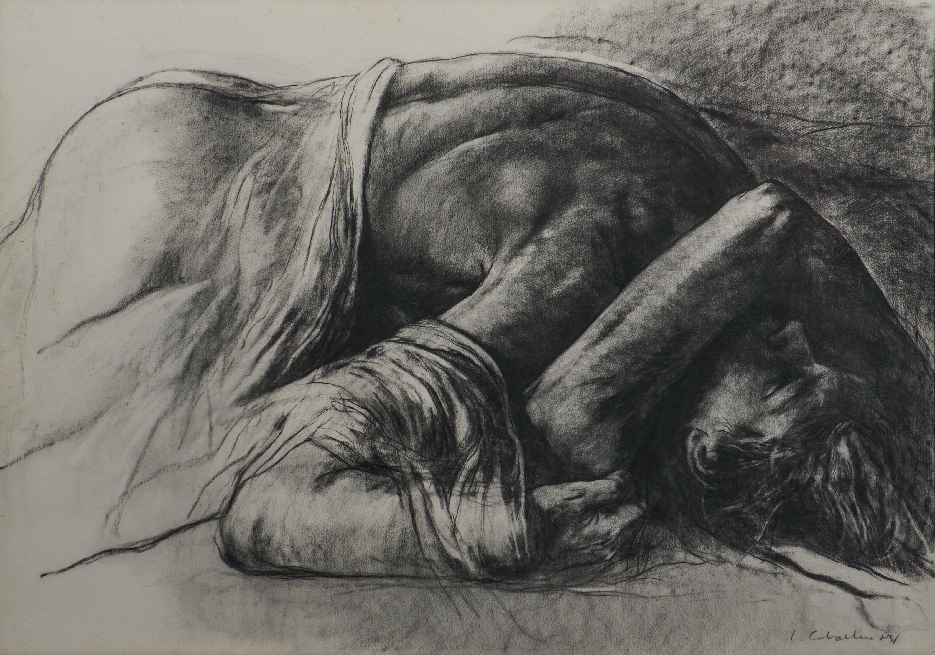 Luis Caballero - Untitled 30 x 42 in. (76.2 x 106.7 cm) framed 31 x 43 1/4 x 1 1/4 in.