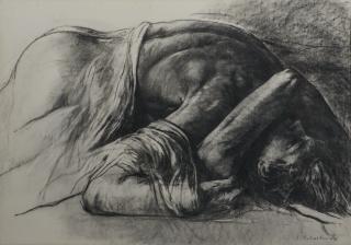 Luis Caballero - Untitled 30 x 42 in. (76.2 x 106.7 cm) framed 31 x 43 1/4 x 1 1/4 in.