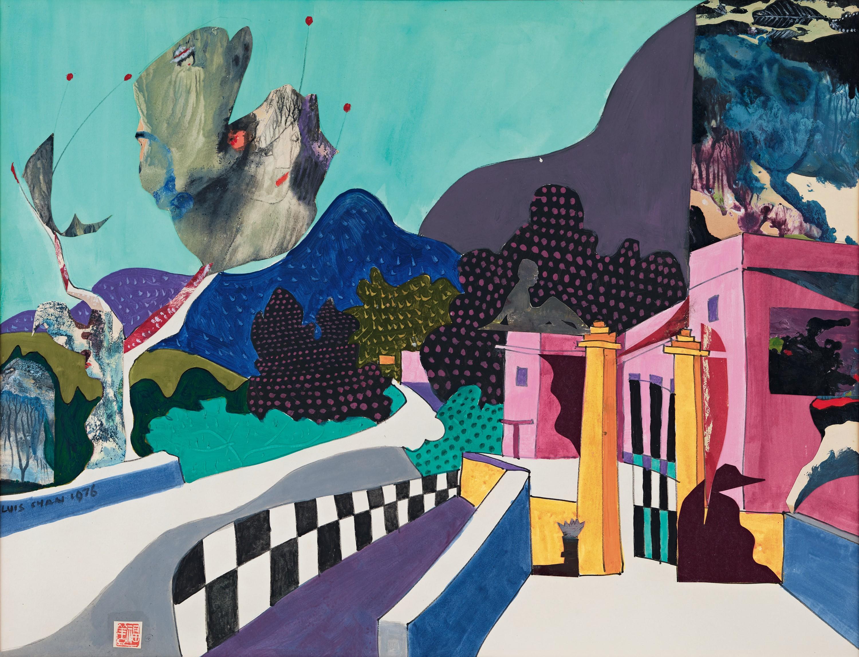 Luis Chan - Mountain Trail (Painted In 1976)