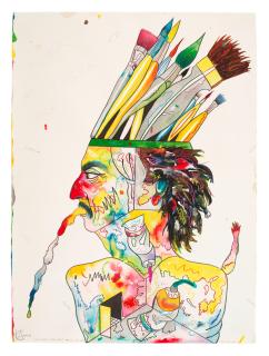 Luis Cruz Azaceta - Self-portrait Inside/Out