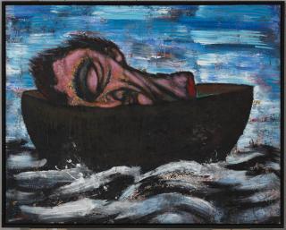 Luis Cruz Azaceta - The Crossing (Head in a Boat)