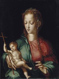 Luis De Morales, Dit  El Divino - La Vierge à l\'Enfant au fuseau