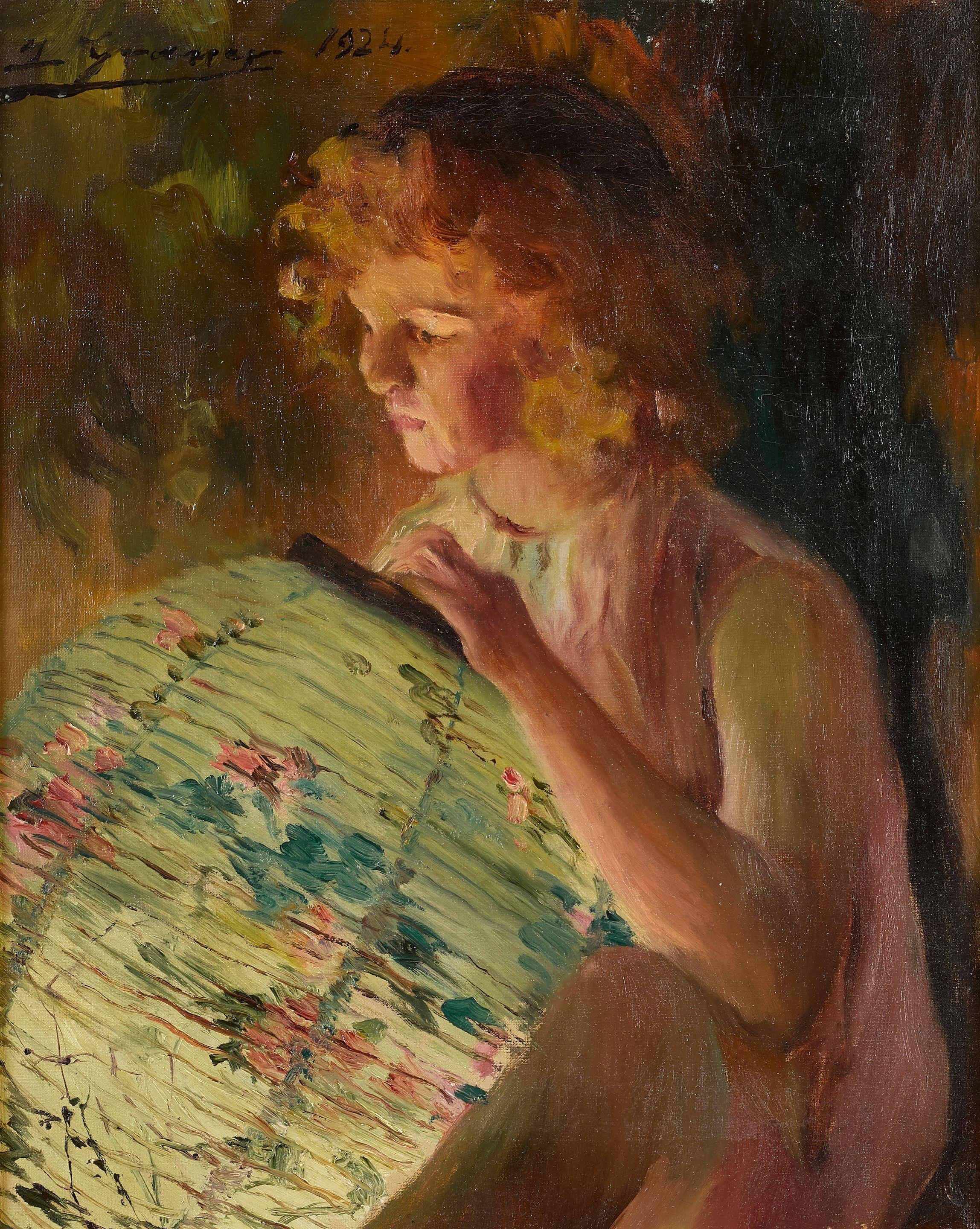 Luis Graner Y Arrufi - La Niña con farolillo (A Girl with a lantern)