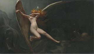 Luis Ricardo Falero - A Fairy under Starry Skies