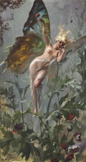Luis Ricardo Falero - The Poppy Fairy