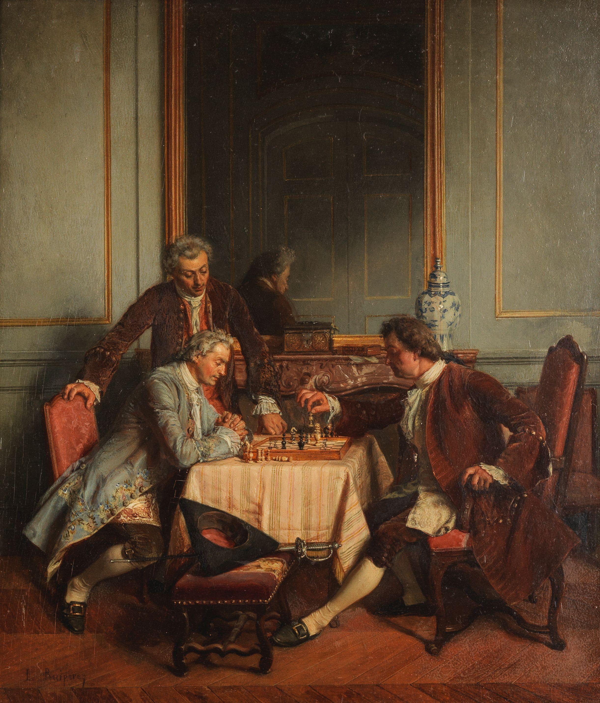 Luis Ruiperez - The chess players