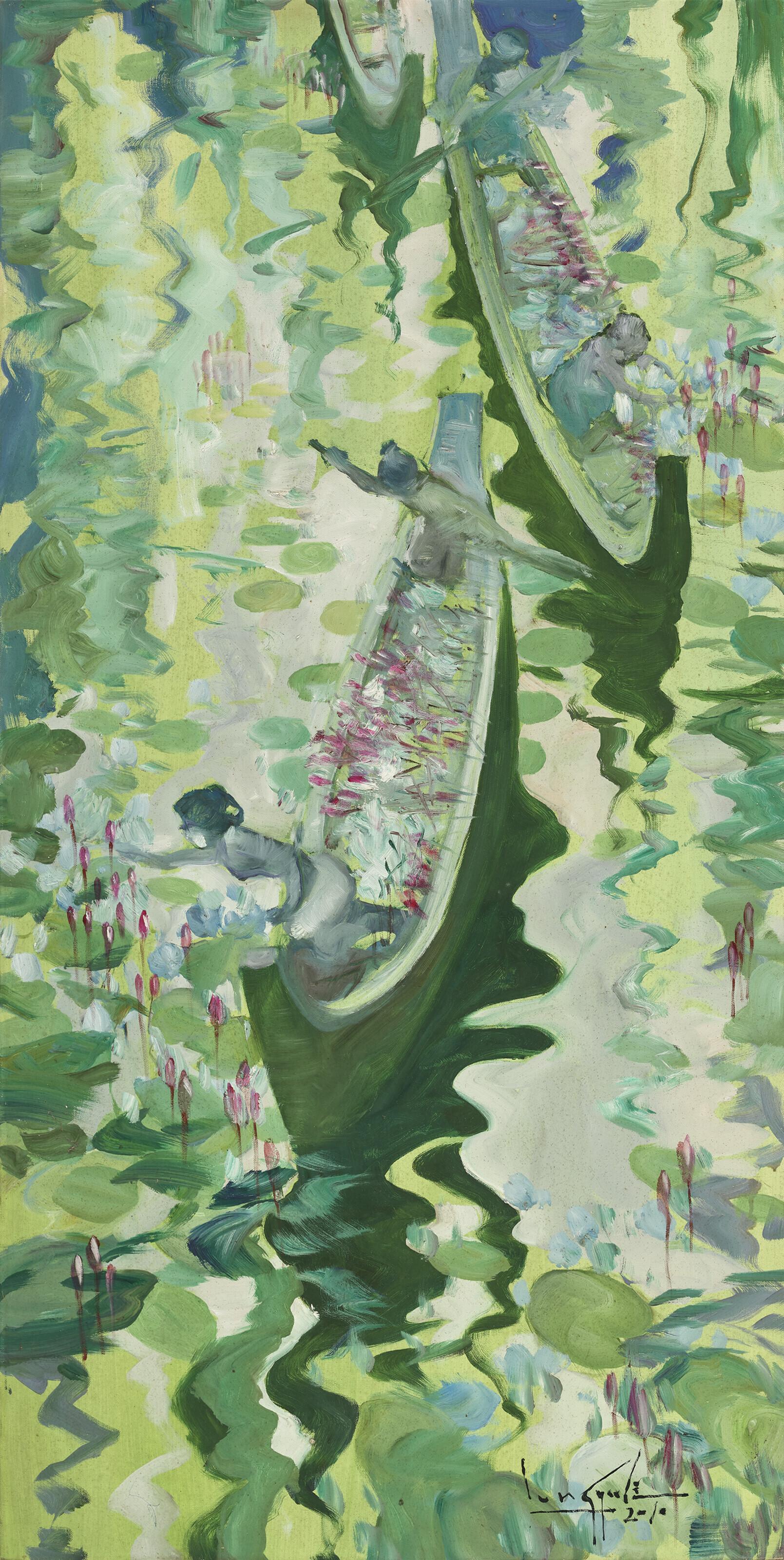 Lun Gywe U - Flowers boats