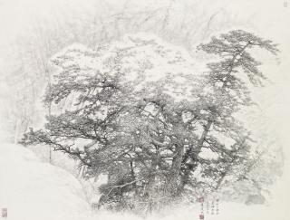 Luo Jianwu - Old Pine on the Cliff
