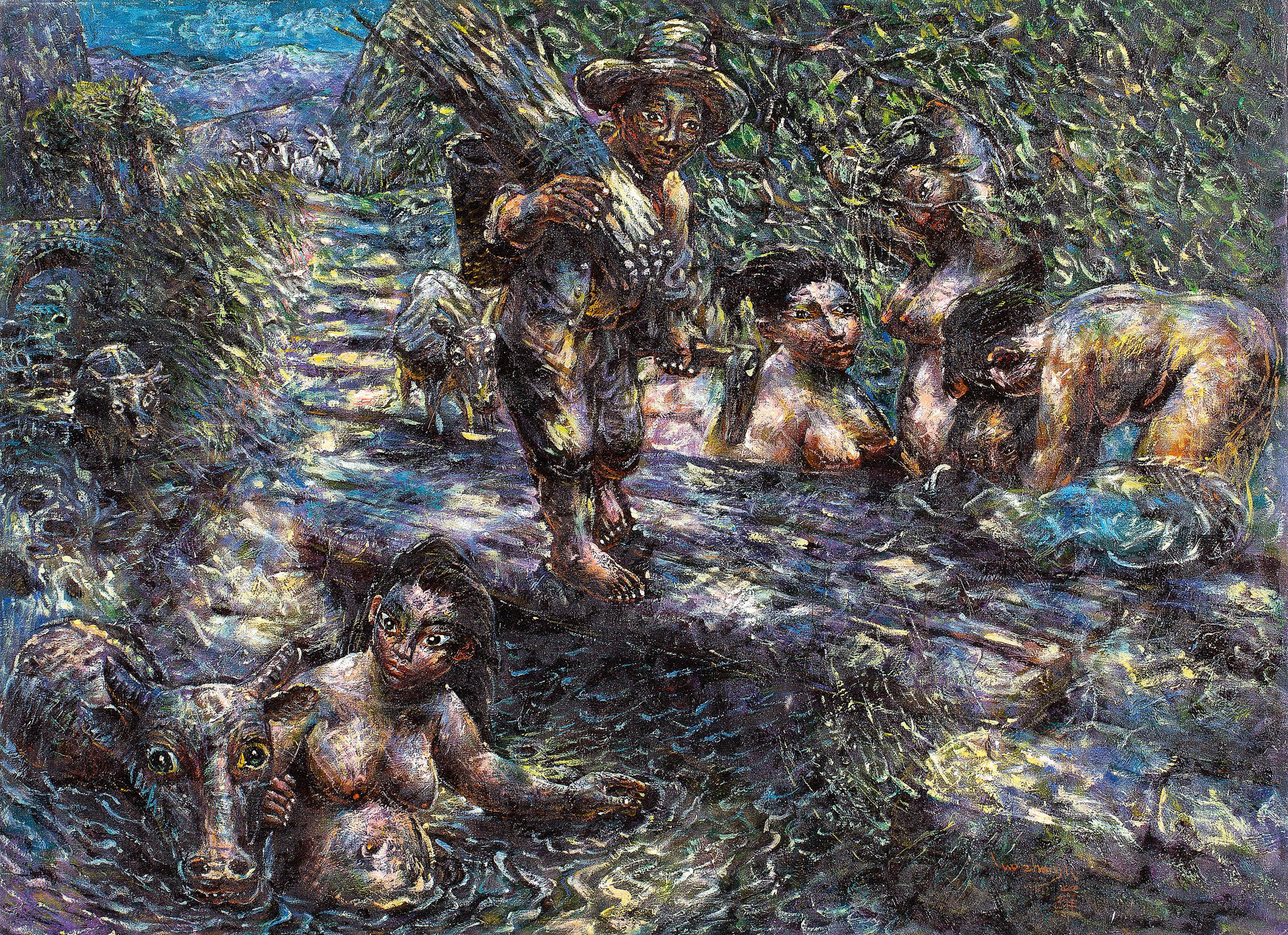 Luo Zhongli - Bathing