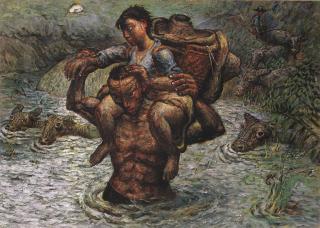 Luo Zhongli - Crossing the River Series No. 1