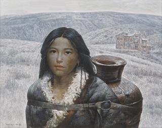 Luo Zhongli - Tibetan Girl