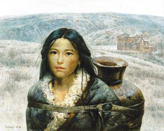 Luo Zhongli - Tibetan Girl