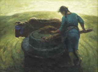 Luo Zhongli - Young Lady At The Mill