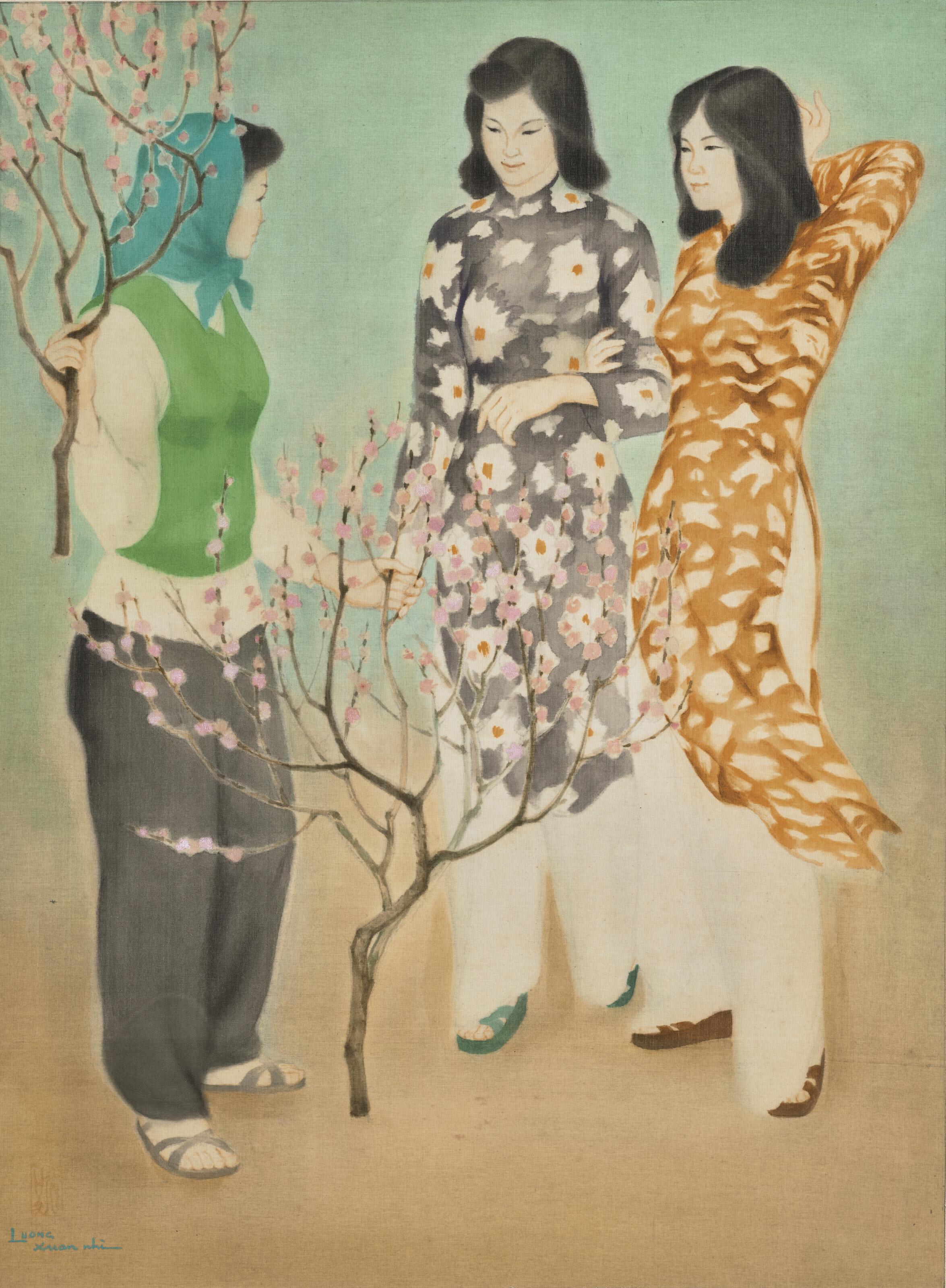 Luong Xuan Nhi - Marché aux fleurs de pêcher (Peach Blossom Market)