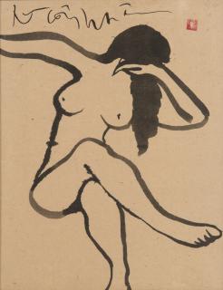 Luu Cong Nhan - Luu Cong Nhan, Ink On Paper, Signed.