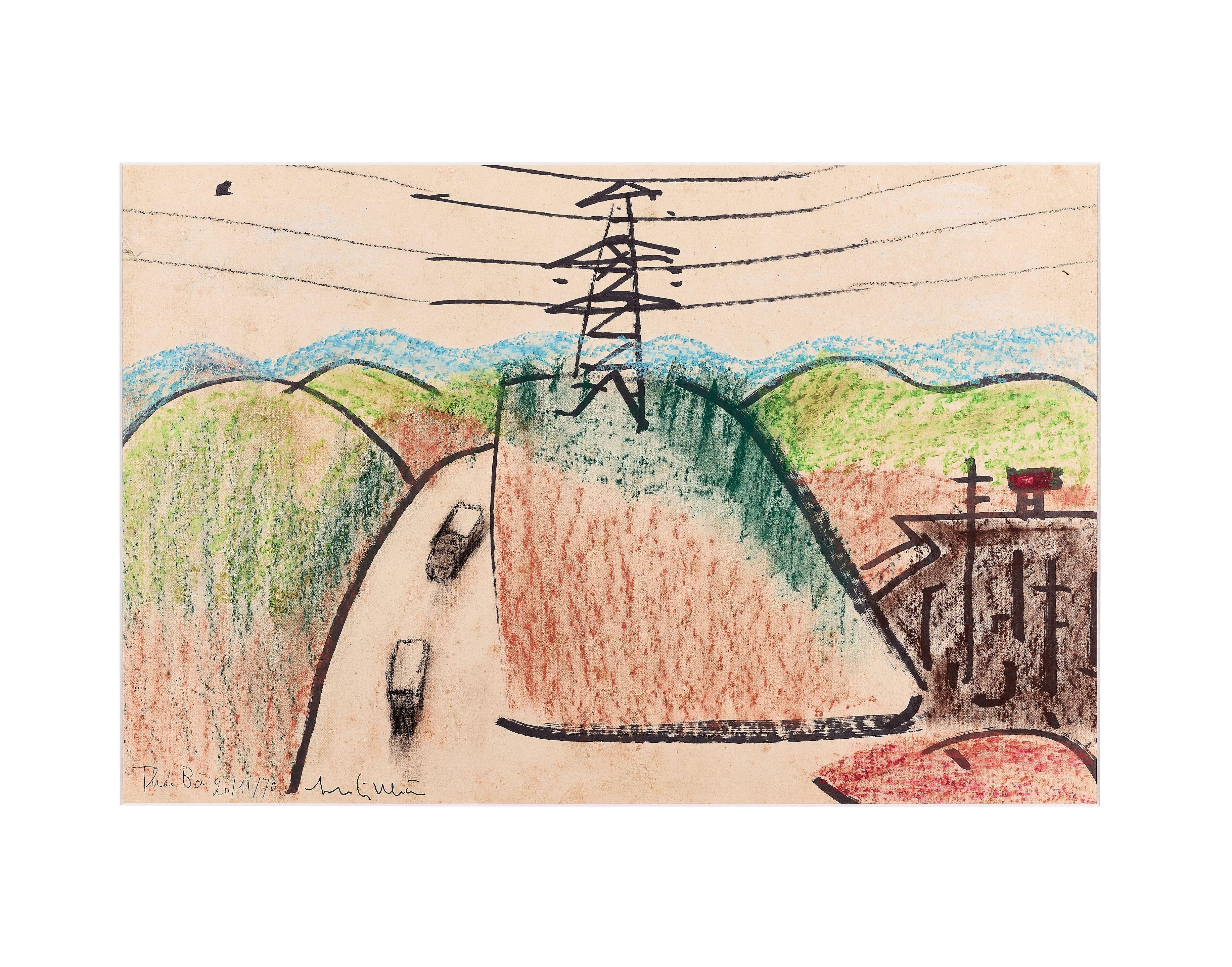 Luu Cong Nhan - Trucks on the Mountain Road