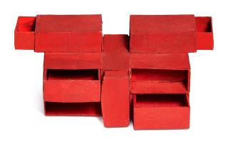 Lygia Clark - Estrutura De Caixas De Fósforos Vermelho (7 Caixas)