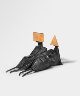 Lynn Chadwick R.A. - Maquette IV Two Reclining Figures 40.7 cm. (16 in.) long