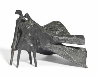 Lynn Chadwick, R.A. - Maquette Iv Walking Cloaked Figures