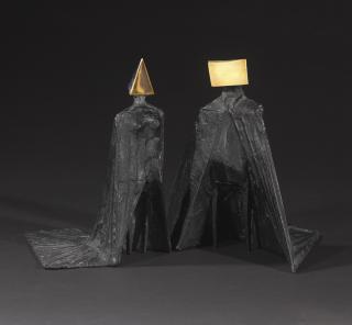 Lynn Chadwick, R.A. - Pair Of Cloaked Figures