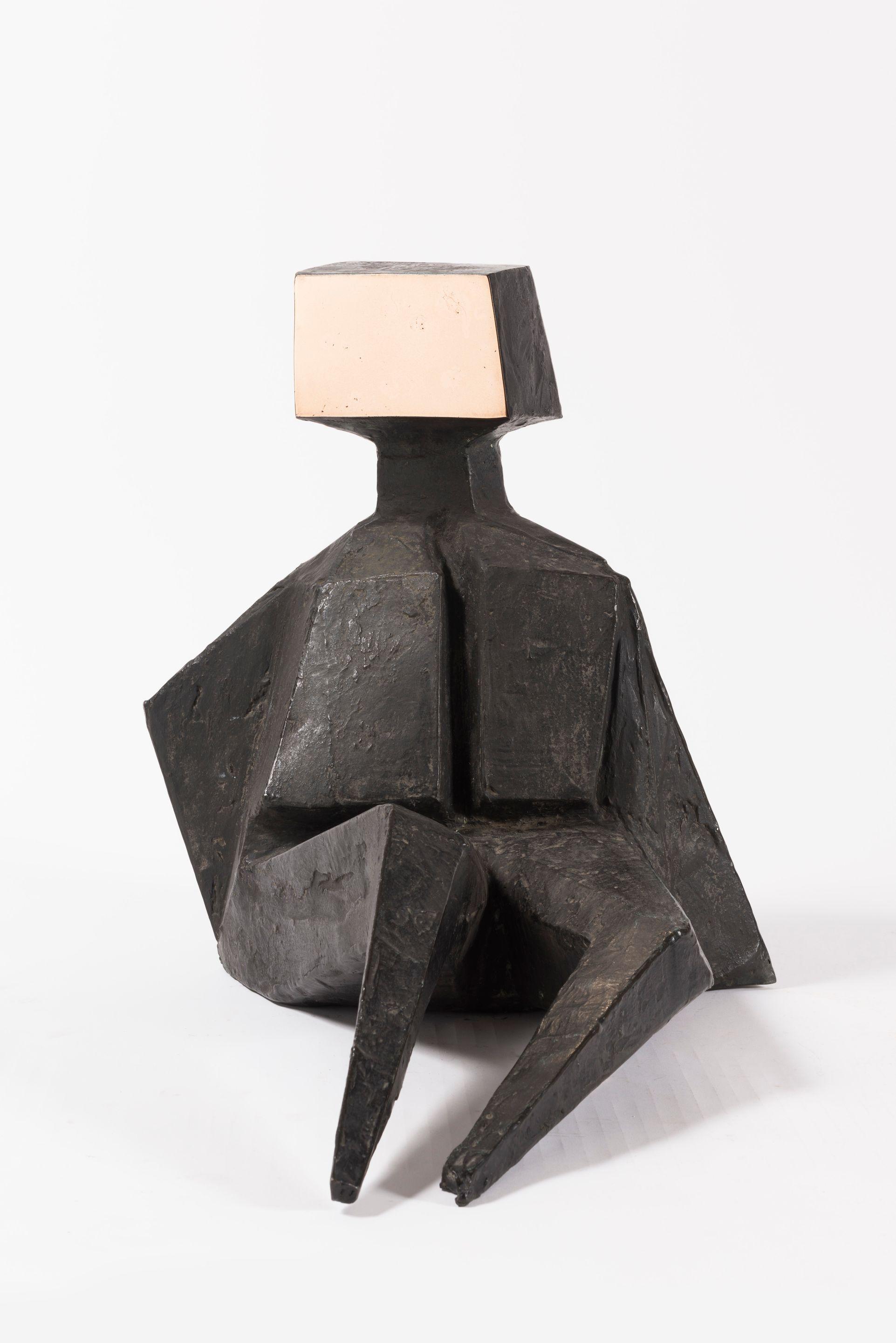 Lynn Chadwick R.A. - Pair of Sitting Figures V (Male Figure)