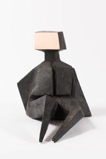 Lynn Chadwick R.A. - Pair of Sitting Figures V (Male Figure)