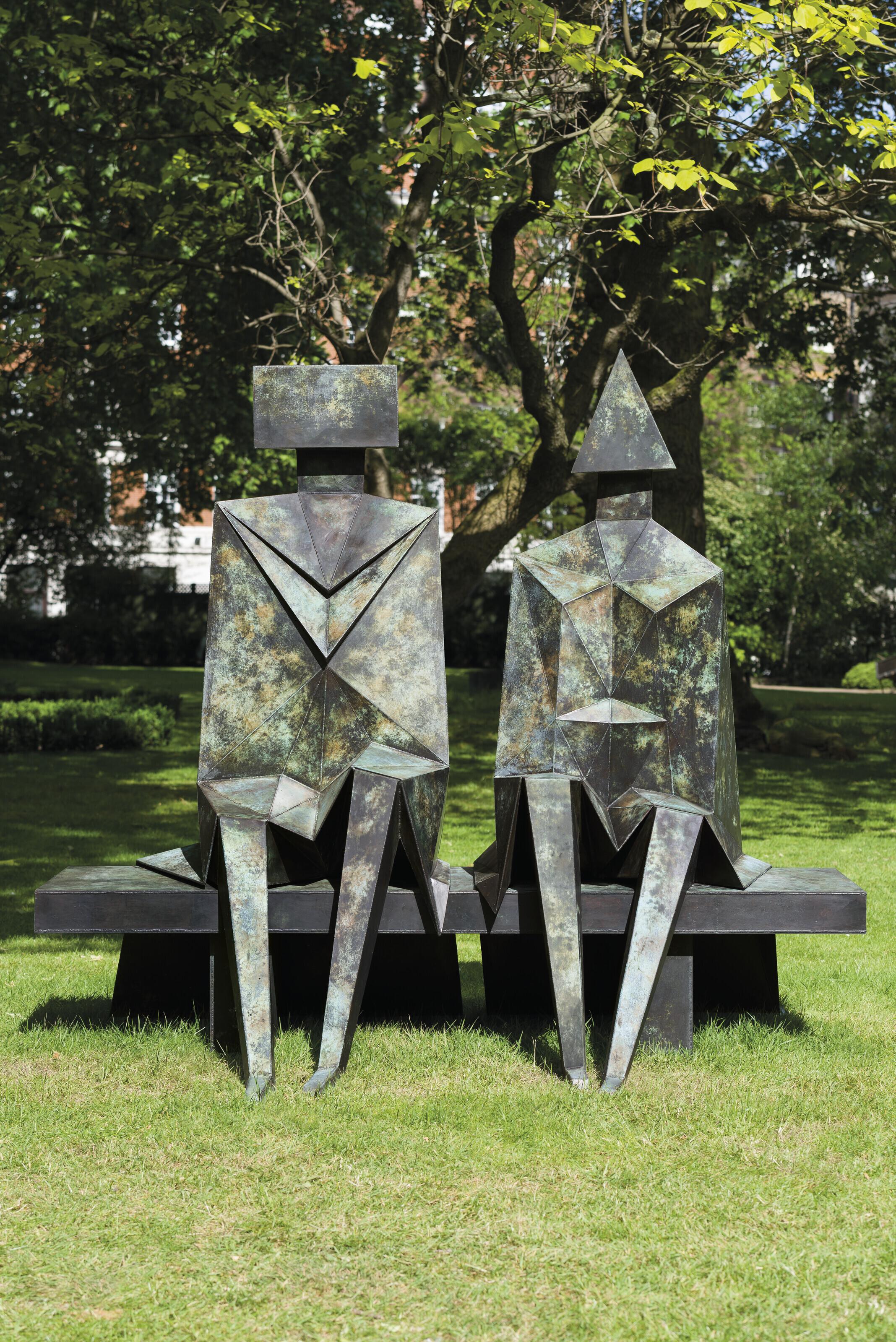 Lynn Chadwick, R.A. - Sitting Couple on Bench