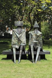 Lynn Chadwick, R.A. - Sitting Couple on Bench