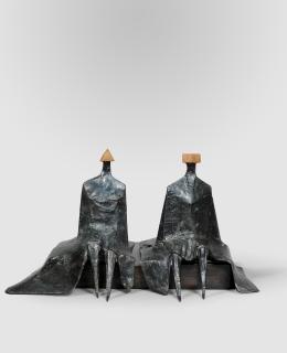 Lynn Chadwick R.A. - Sitting Figures in Robes I