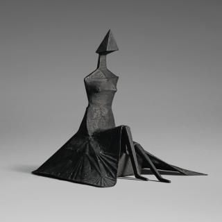 Lynn Chadwick, R.A. - Sitting Woman In Robes Iv